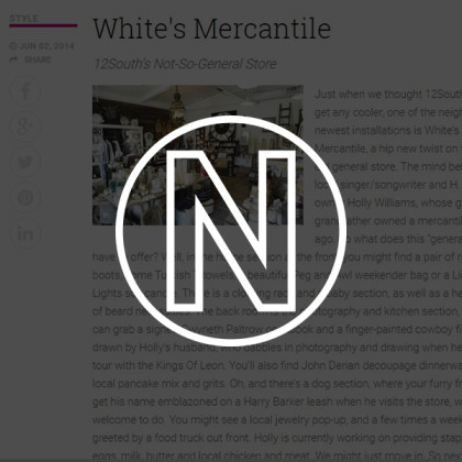 White's Mercantile is mentioned in nFocus White's Mercantile is mentioned in nFocus